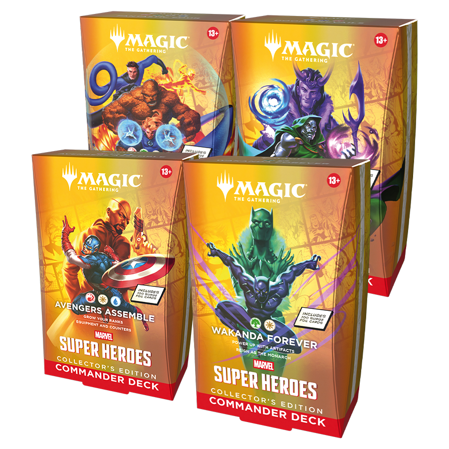 MTG Marvel Super Heroes: Commander Deck - Collector Decks - All 4 (Preorder Special for TBD)