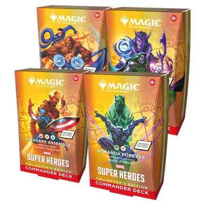 MTG Marvel Super Heroes: Commander Deck - Collector Decks - All 4 (Preorder Special for TBD)
