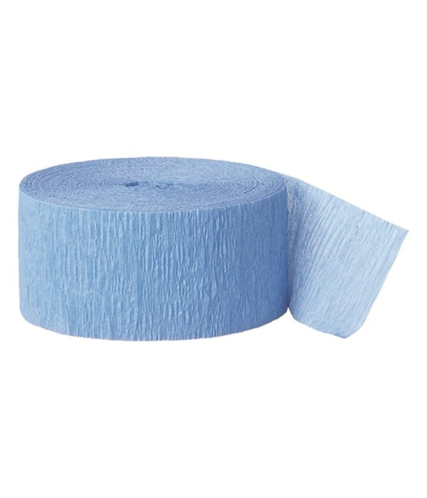 Light Blue Crepe Streamer