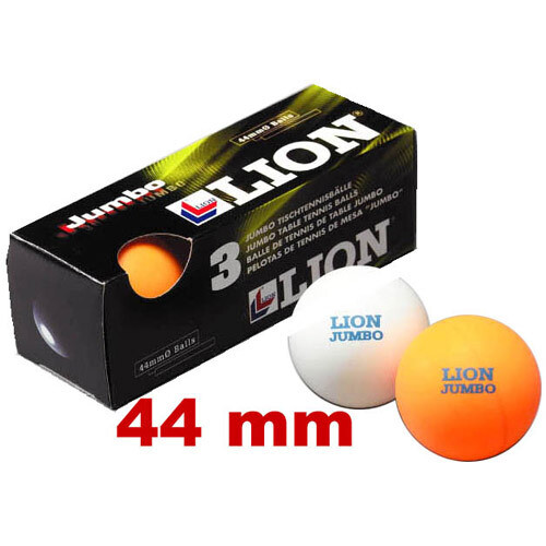 LION JUMBO TABLE TENNIS BALLS 44MM (3)