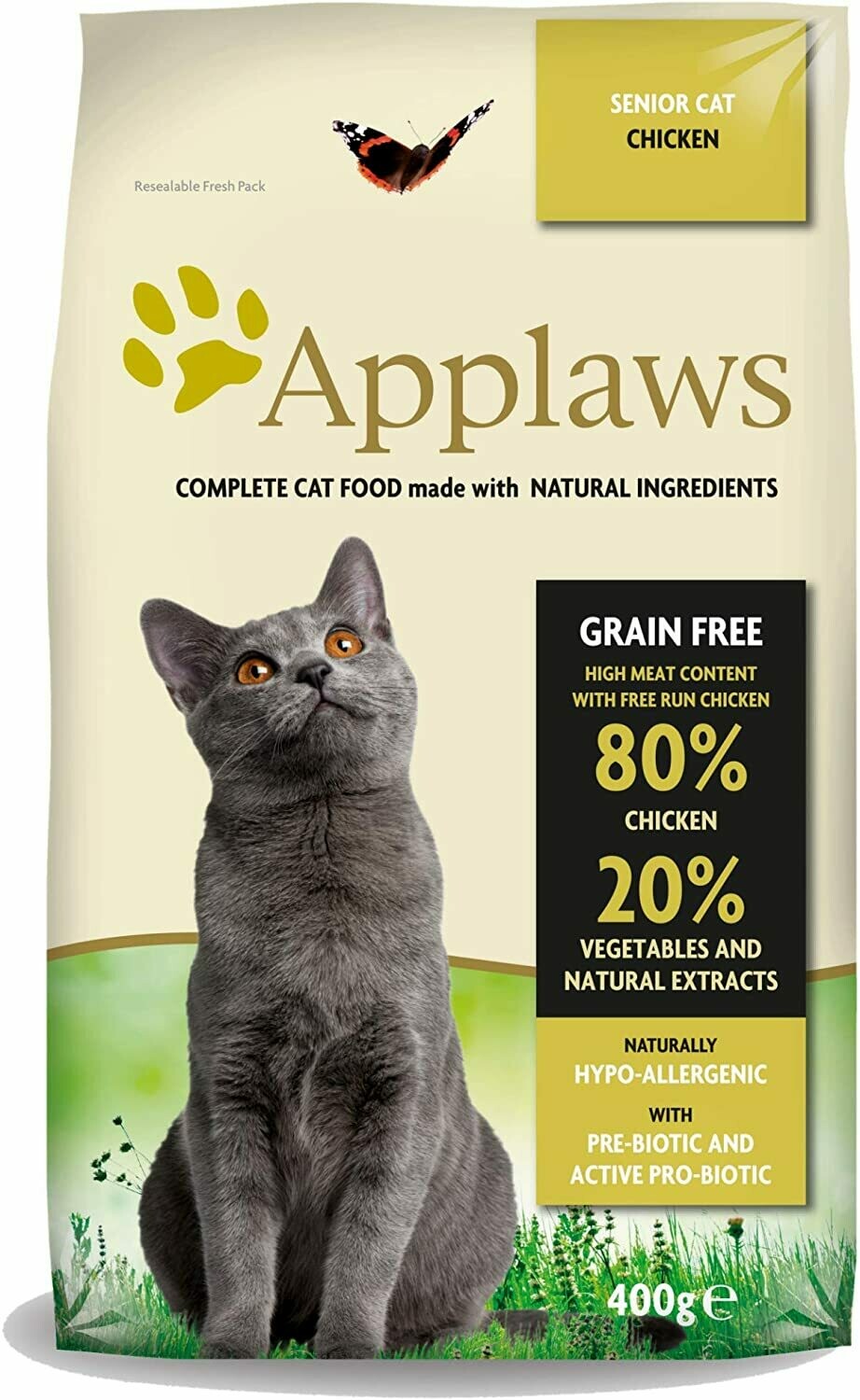 Applaws Cat Dry Senior Chicken 400g