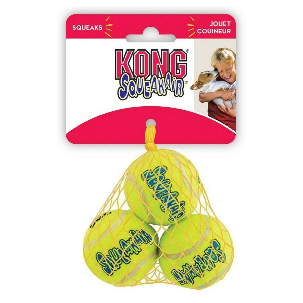 KONG Air Squeaker Tennis Ball (3Pk) XSmall