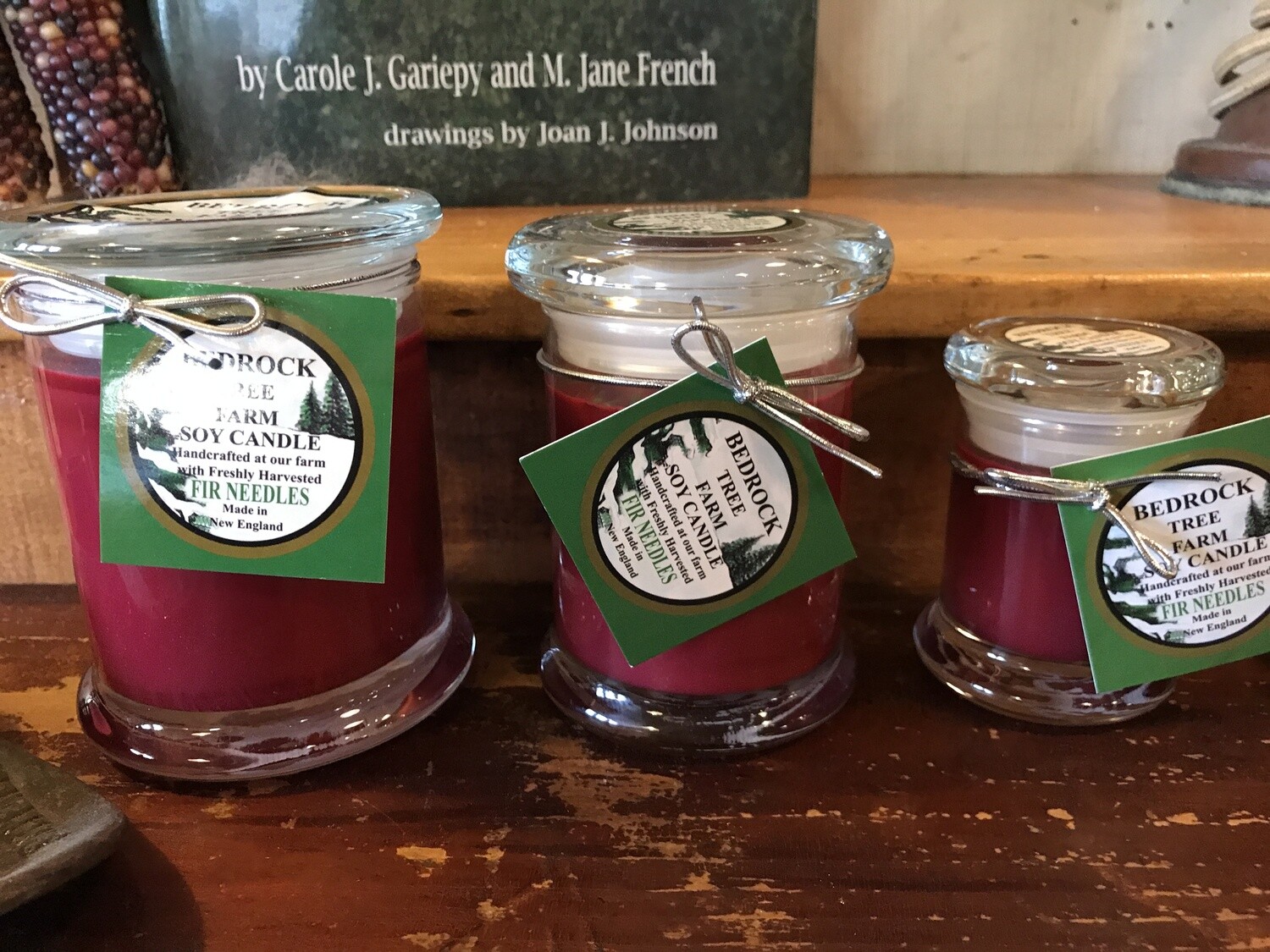 Bedrock Tree Farm Soy Candle 12oz Burgundy