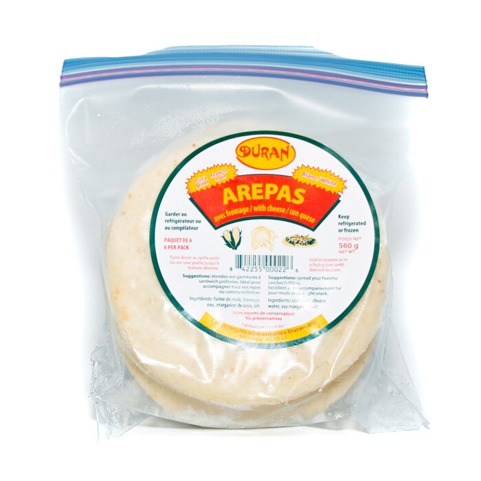 Arepa with Cheese Duran (White)