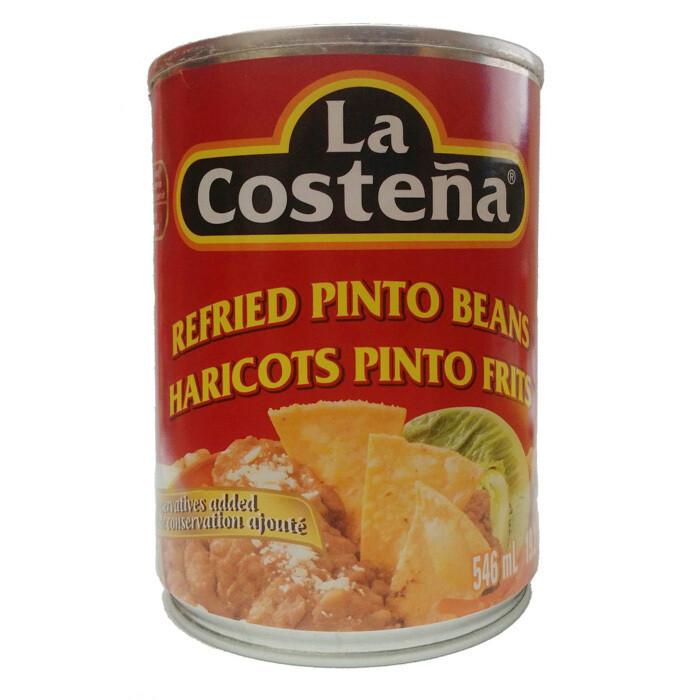 La costena refried  pinto beans 19oz