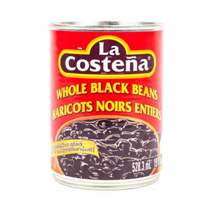 La Costena whole black beans 19oz