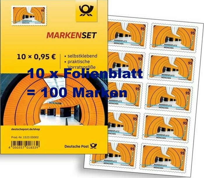 Deutsche Post Briefmarken 20x 0,95€ - Selbstklebend Für Standardbriefe
