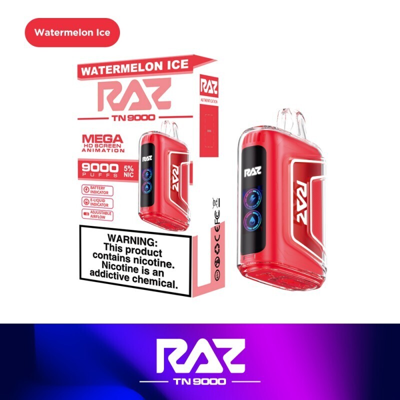 Raz 9000 0 %- Watermelon Ice