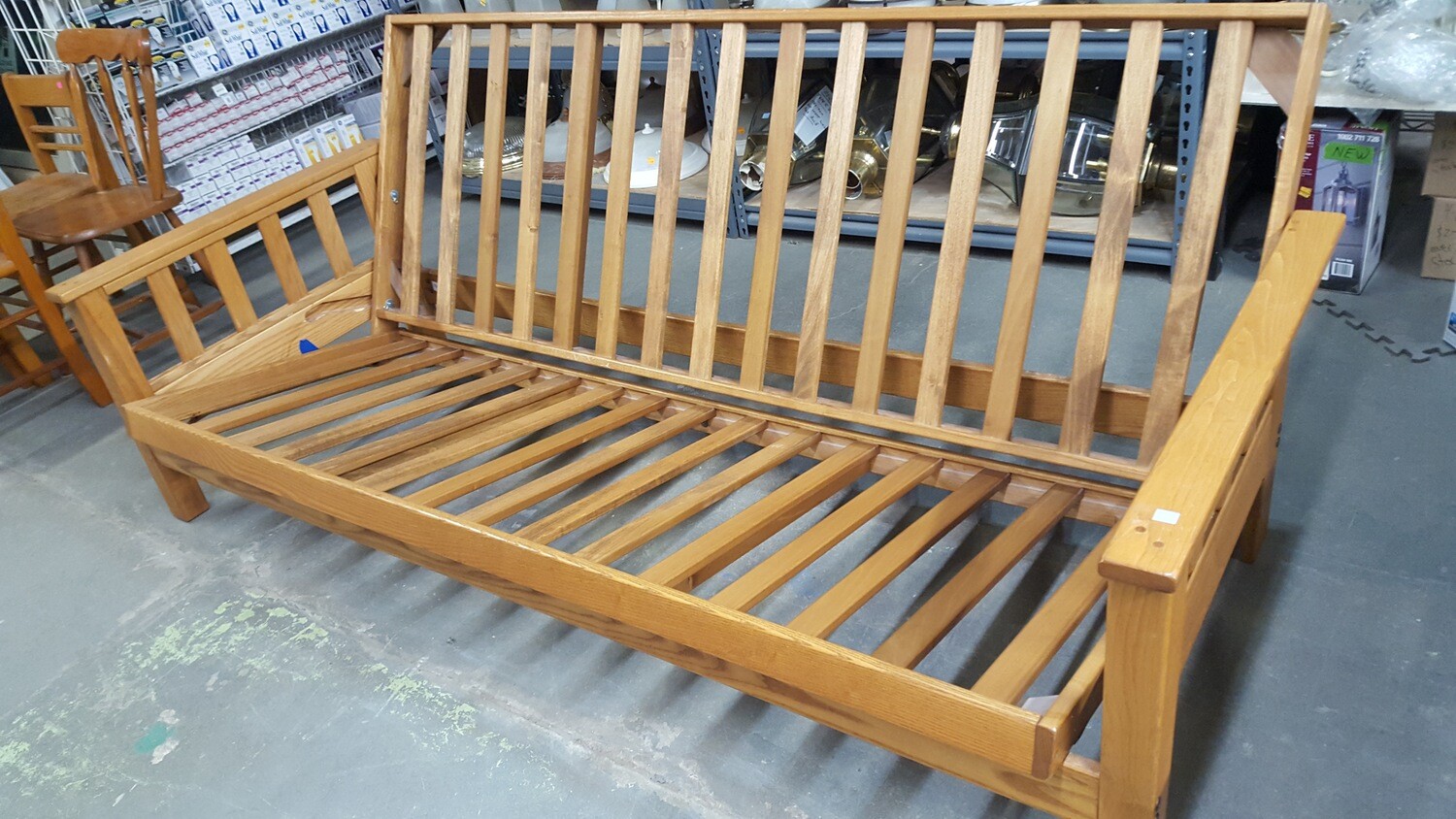 Full size light oak Futon (B)
