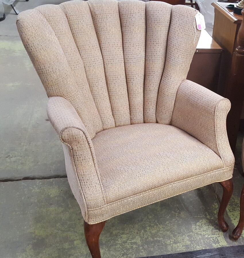 Upholstered Arm Chair, beige (CL)