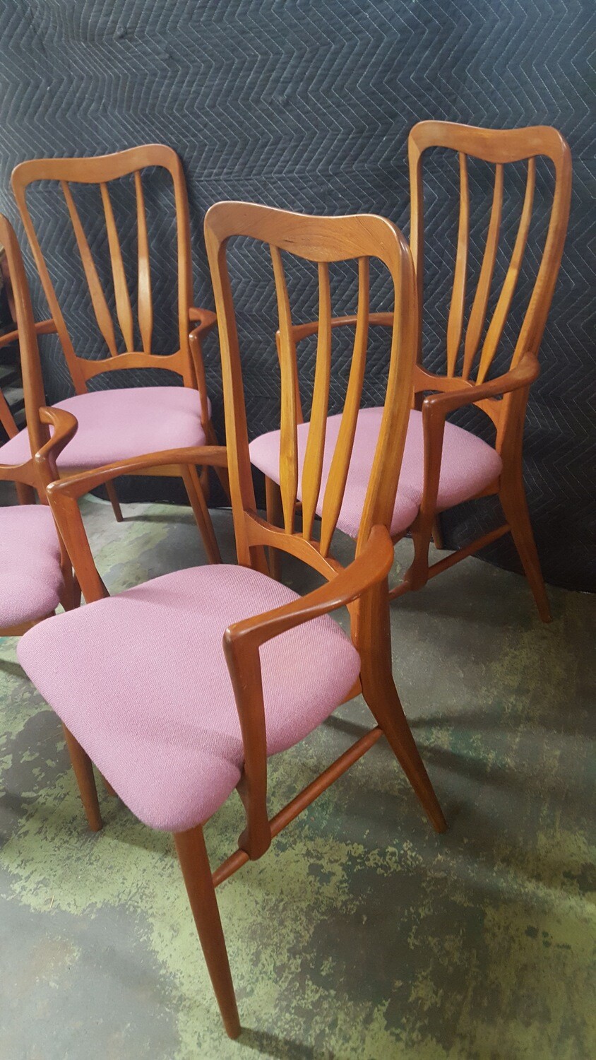 "Ingrid" Teak Dining Chairs made in Denmark (P)