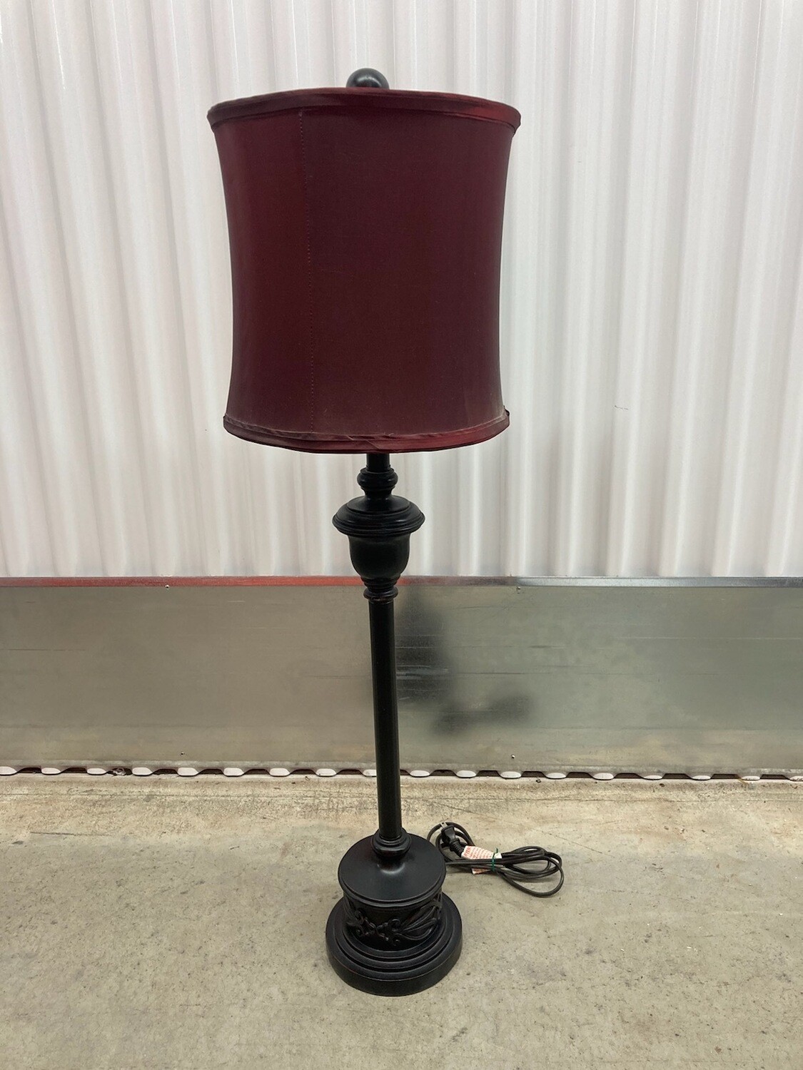 Table Lamp with Red Shade 2109