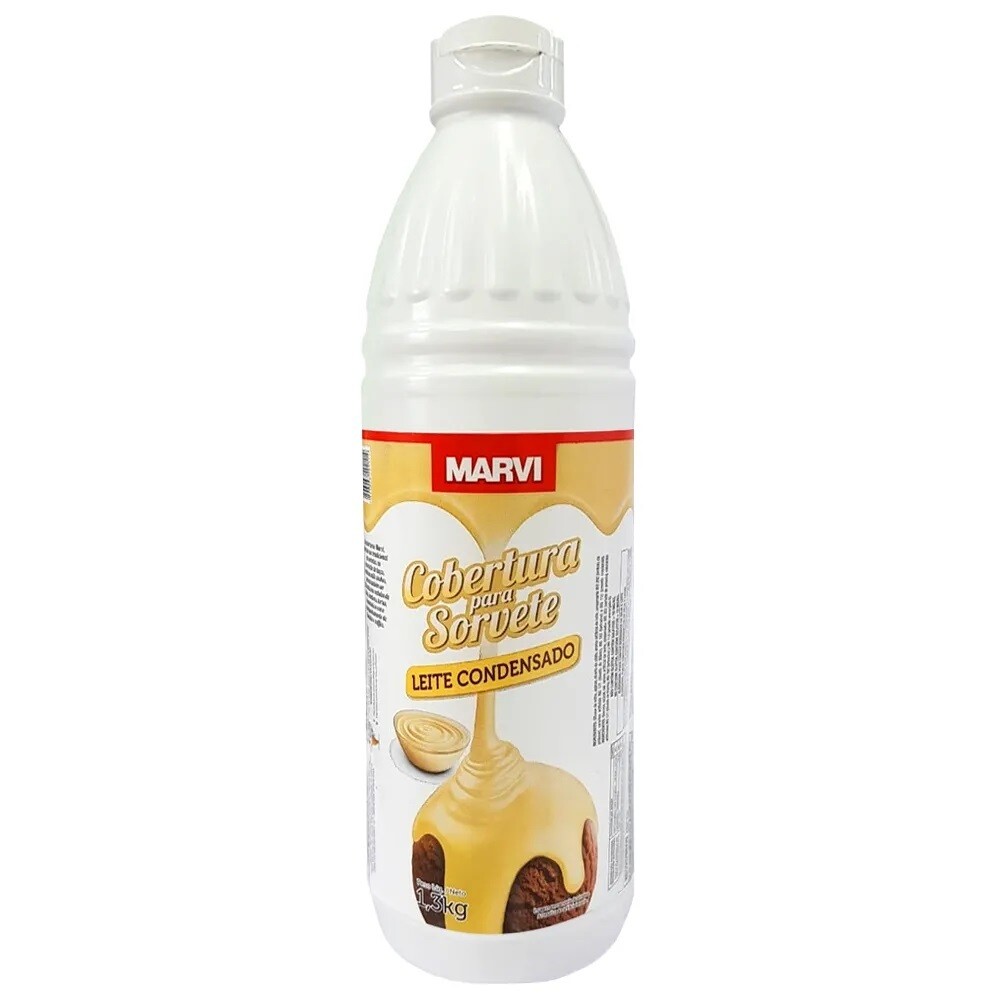 Cobertura Sorvete Leite Condensado Marvi 1,3Kg