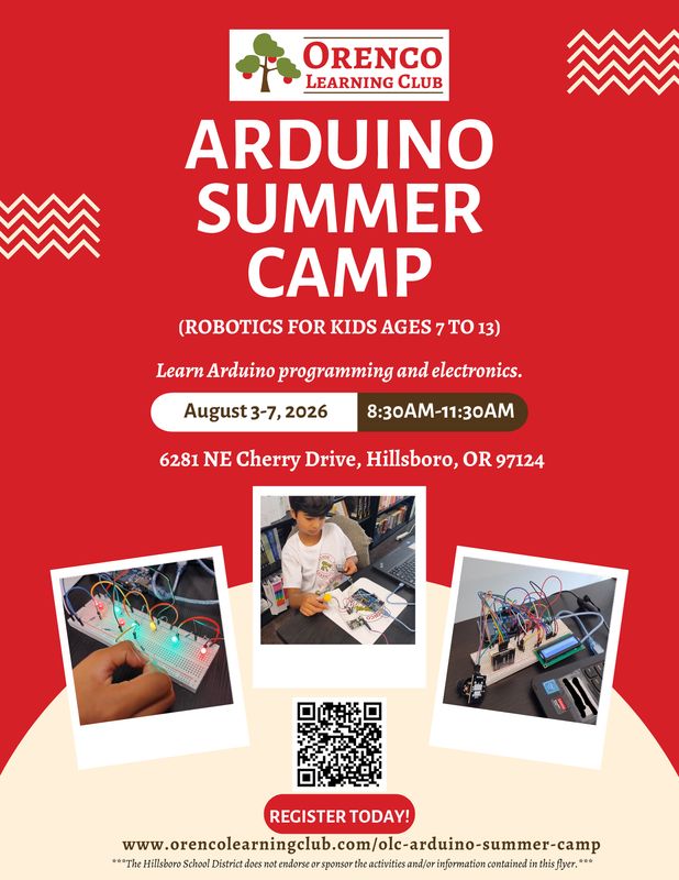 OLC Arduino Summer Camp (Non-Members Only)