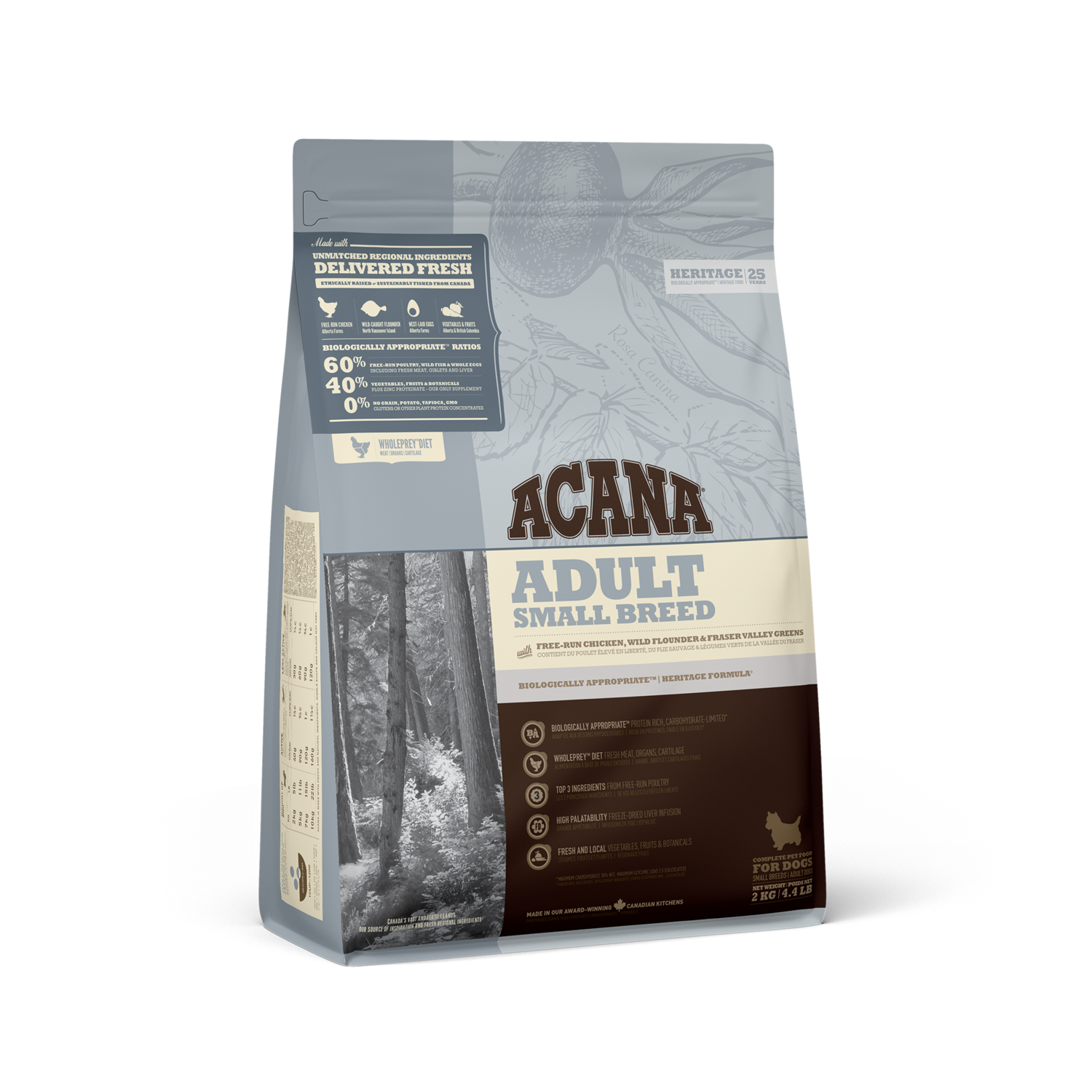 ACANA HERITAGE DOG ADULT SM BREED 2KG.