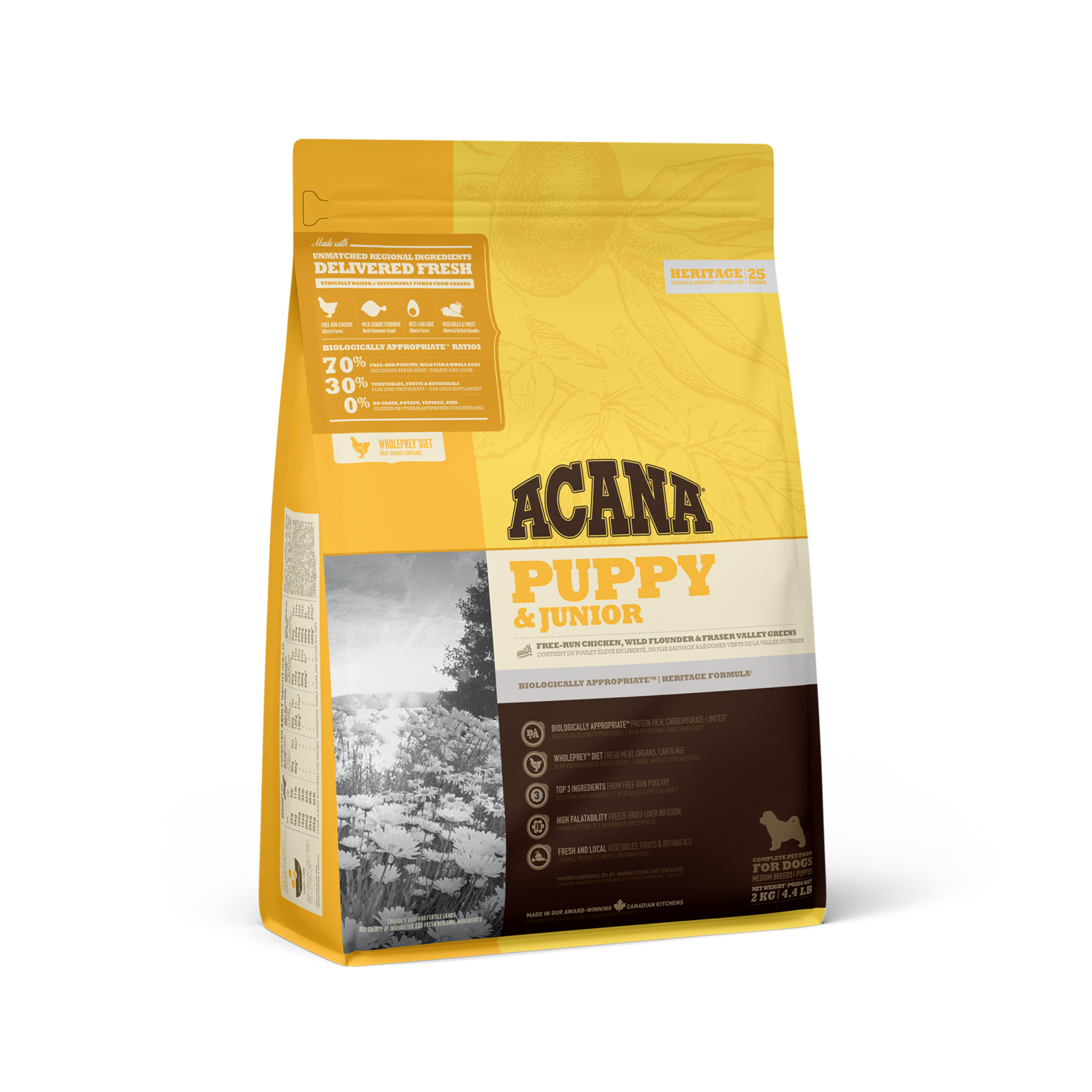 ACANA HERITAGE DOG PUPPY & JUNIOR 2KG.