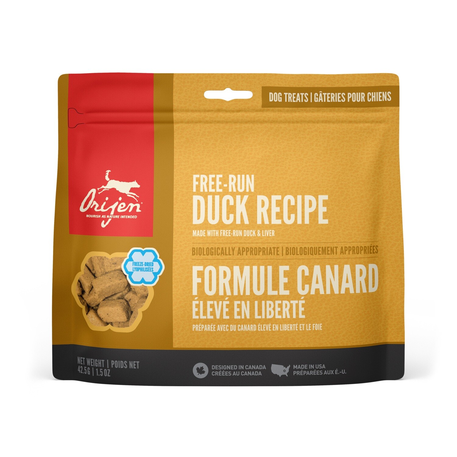 ORIJEN DOG TREAT DUCK 42.5G.