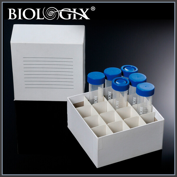 Biologix Premium Cardboard Freezer Boxesfor 50ml centrifuge tubes