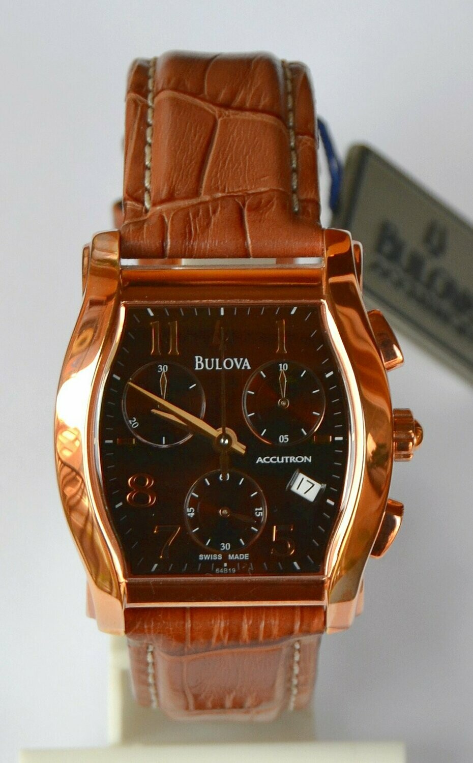 Cadran De Montre Bulova Accutron - Coloris Vin Noir Et Rouge - Années 70 - Occasion