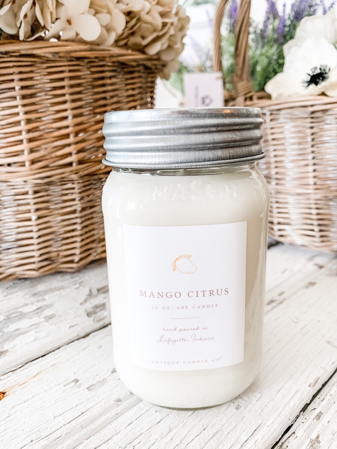 Antique Candle CoMango Citrus Scent