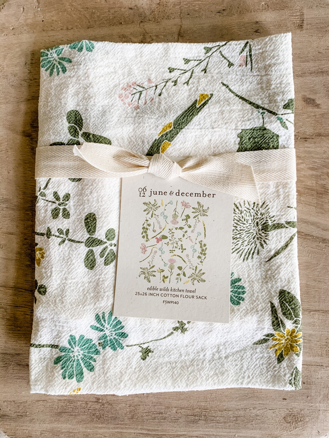 Edible Wilds Tea Towel