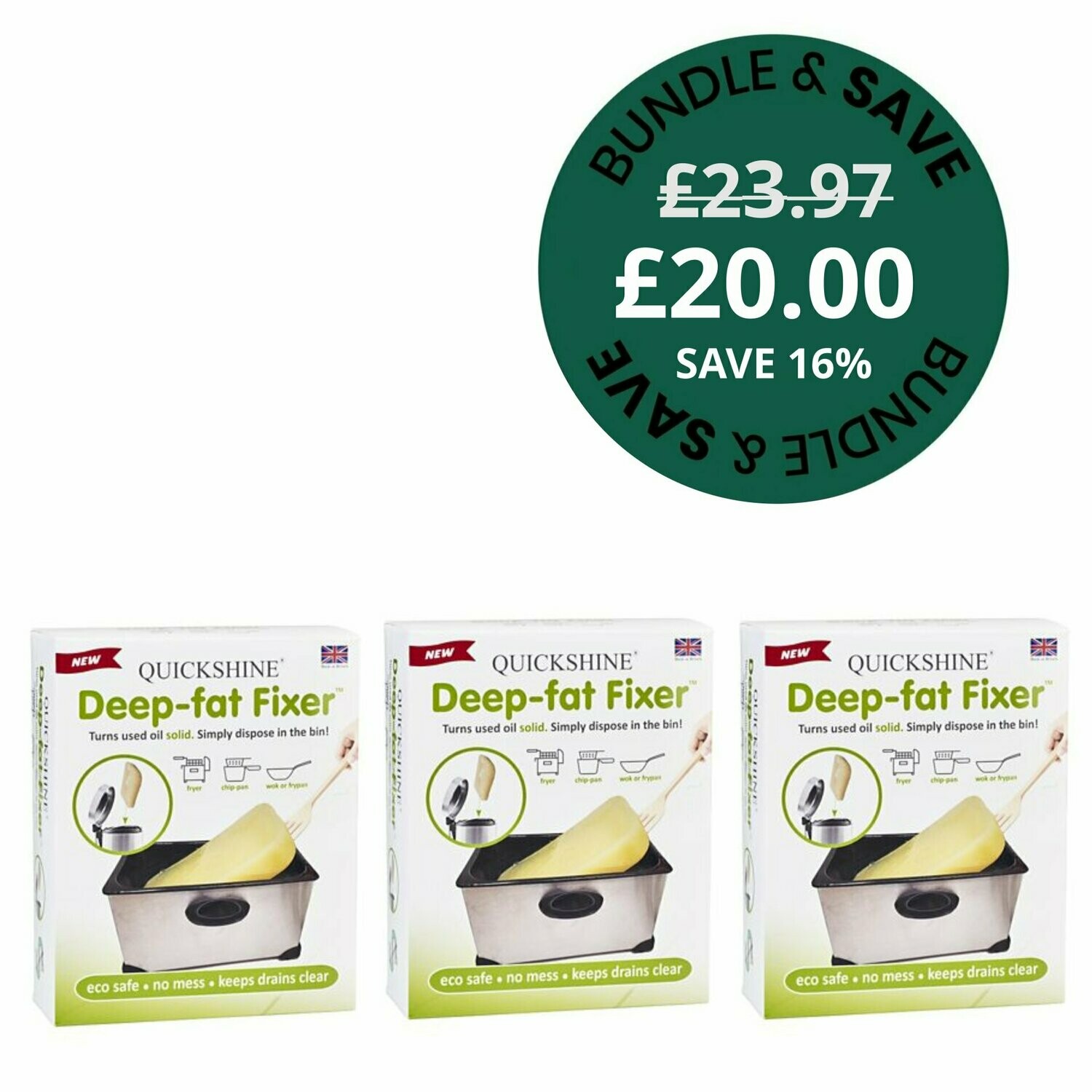 DeepFat Fixer includes 2 sachets