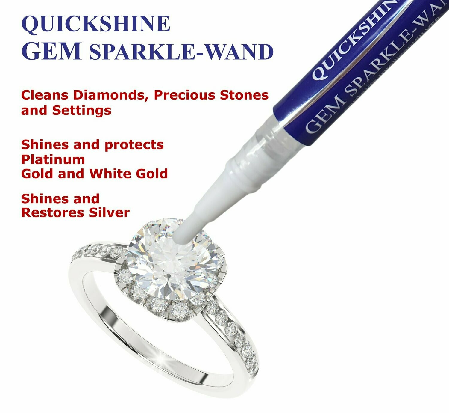 Quickshine Jewellery Bath 1 Application cleans ALL your Jewellery