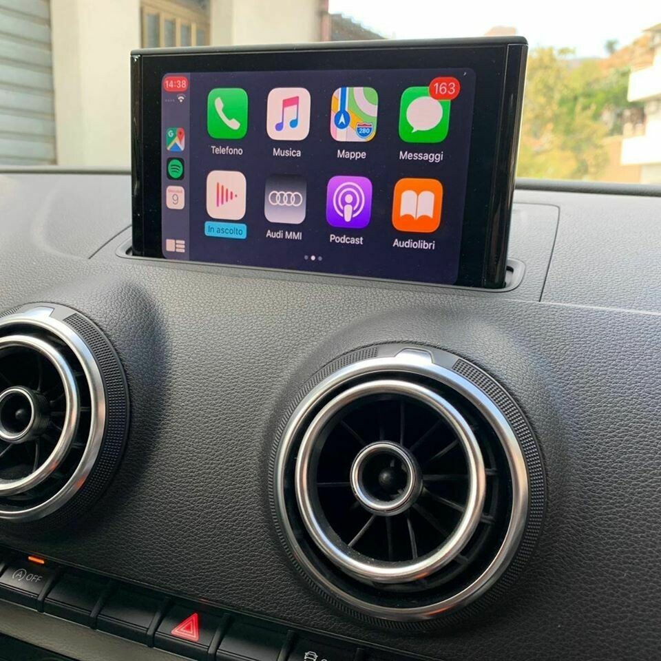 CARPLAY WIRELESS ANDROIDAUTO + LETTORE VIDEO USB AUDI A38V/A4A5B9