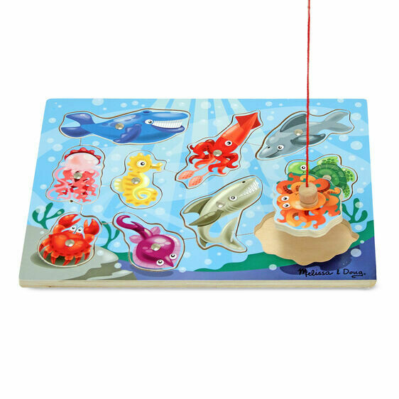 wooden fishing puzzle