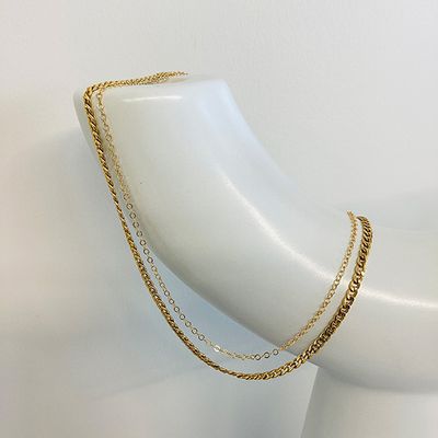 My 3 + b Gold Necklaces