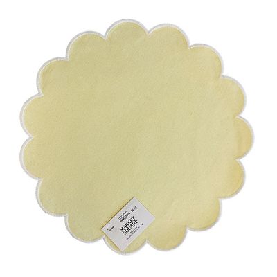 Yellow Scalloped Placemat