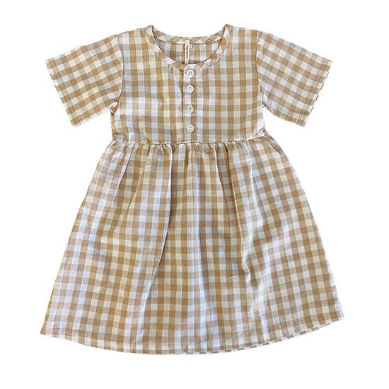 Aurelia &amp; Co Gingham Linen Dress 2-3yr