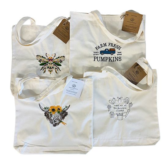 Modern Stichery Tote Bags