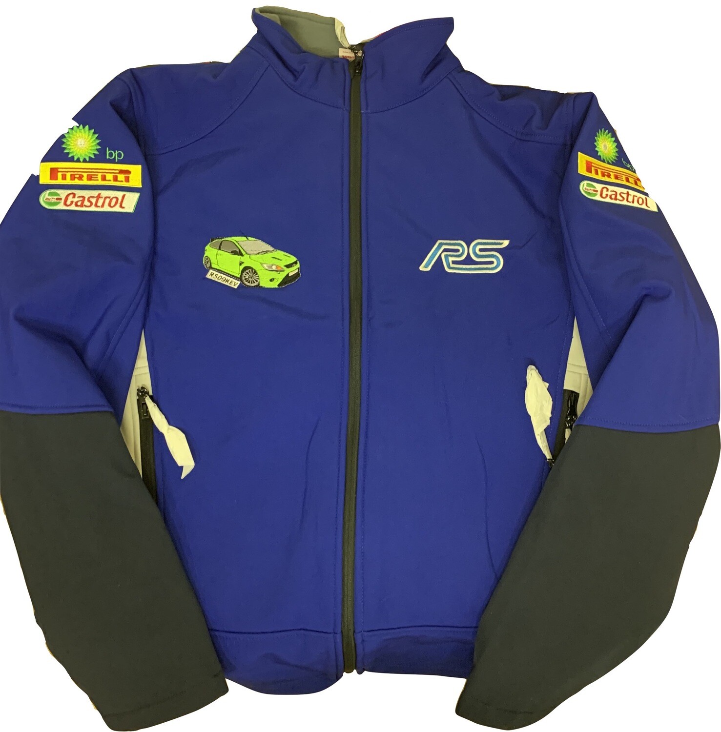 RS Ford softshell Waterproof Rally Jacket Royal Blue
