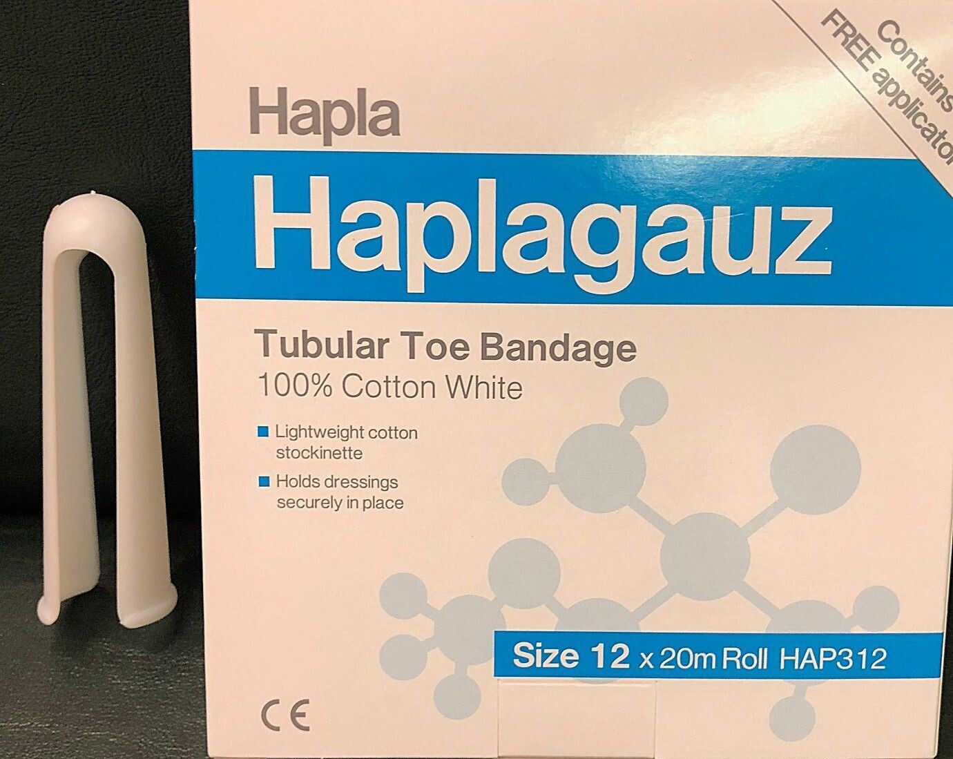 Haplagauz Tubular bandage large toes including applicator 20 Metres