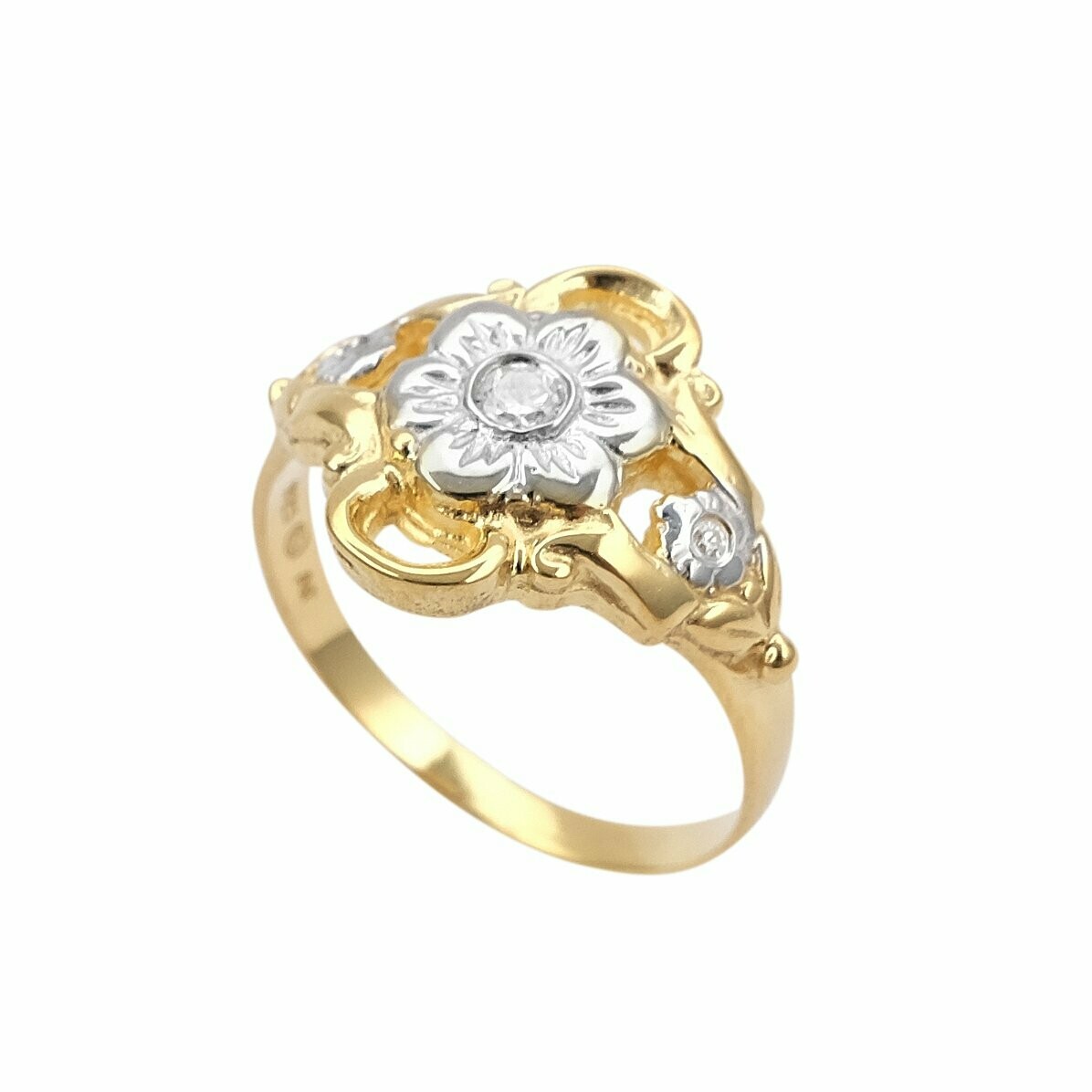 Sterling Silber Ring Mit Blume Anhänger Kaufen – Beau Soleil Jewelry