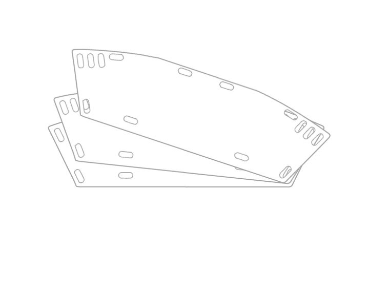 Football Helmet Lower Shields 1 set