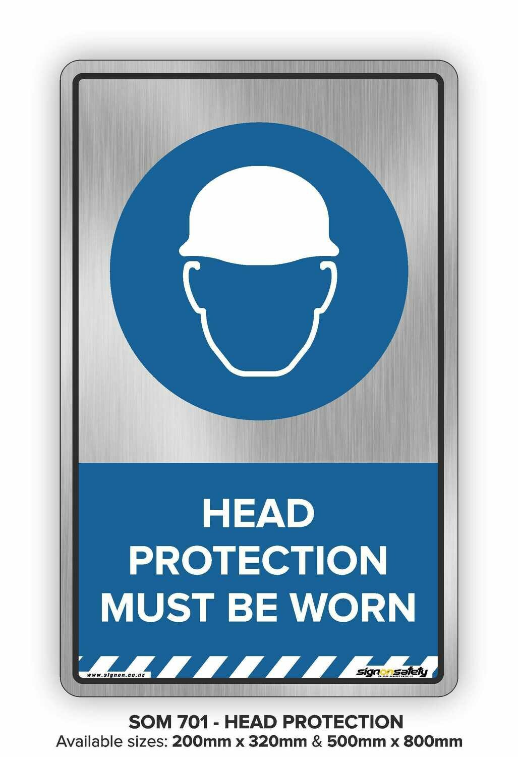 Head Protection Must Be Worn Store