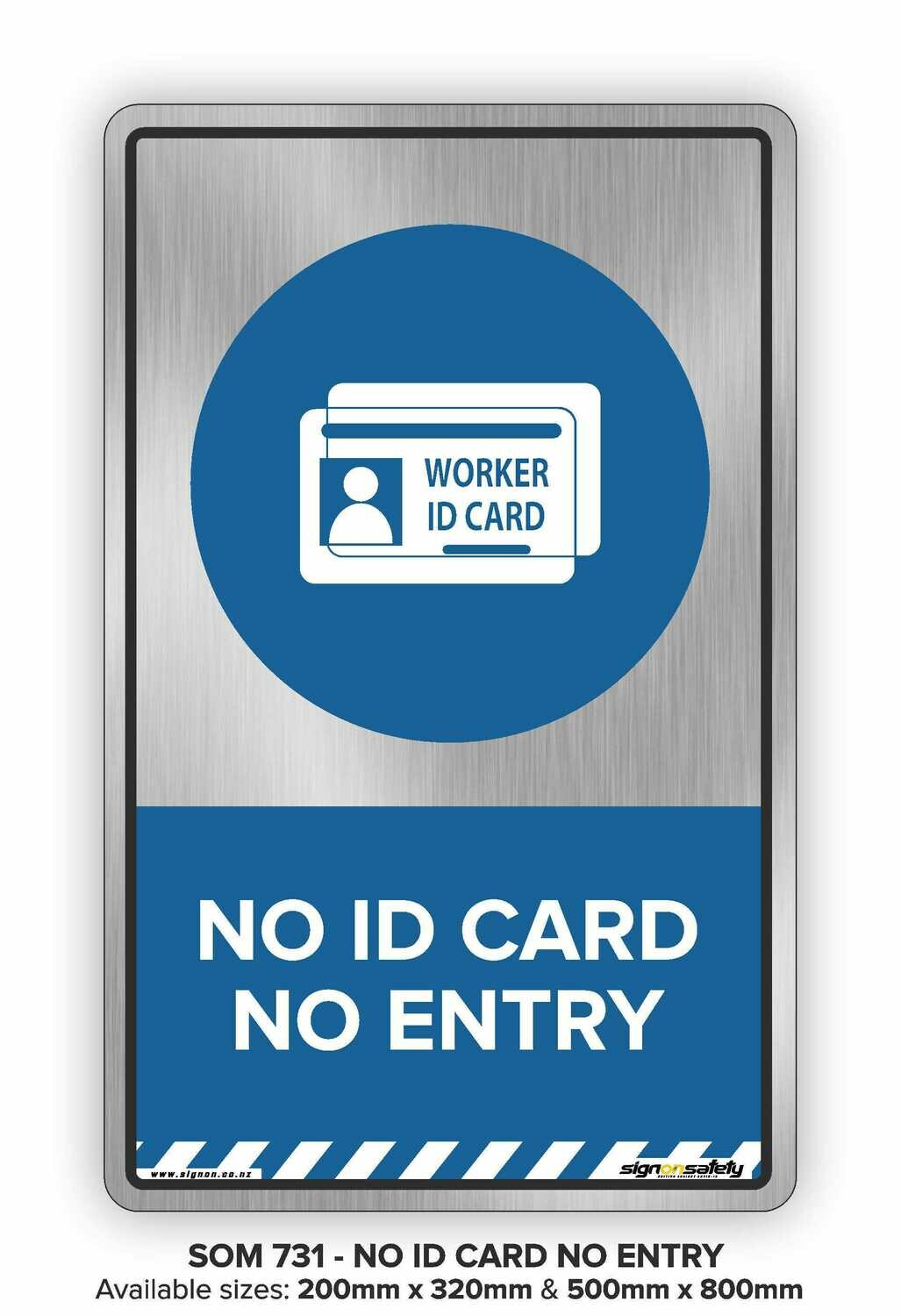 No ID Card No Entry Store