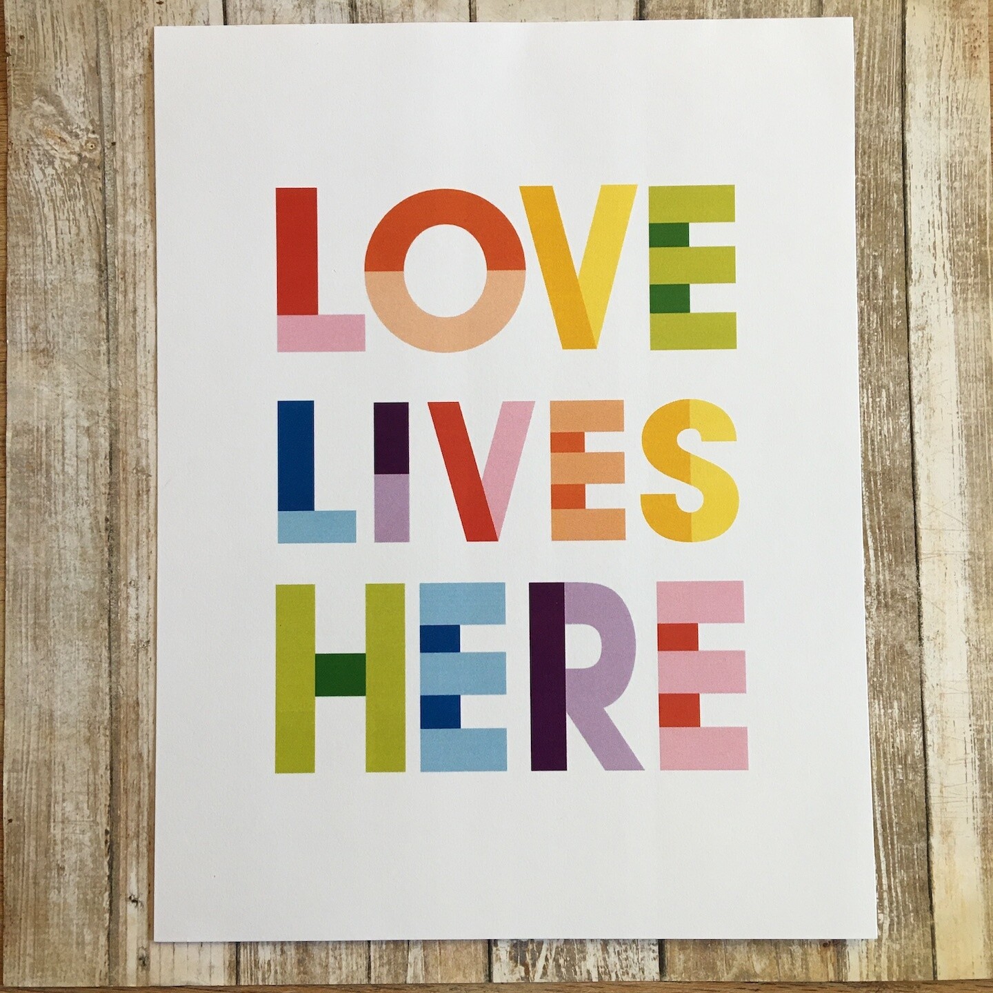 Love Lives Here Print