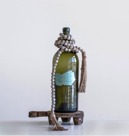 72&quot;L Jute &amp; Wood Beads