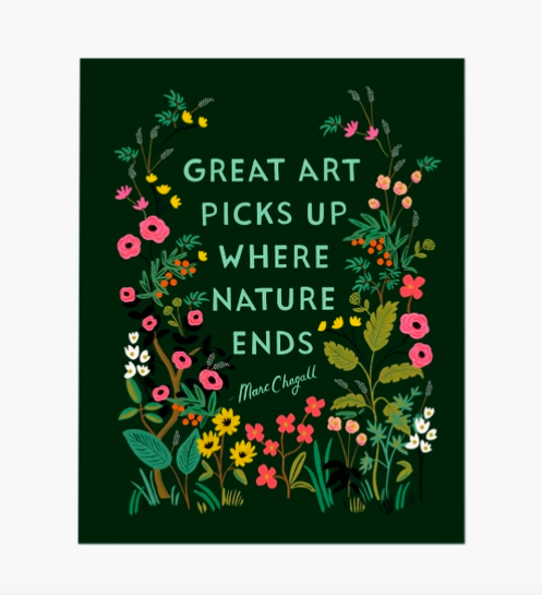 Chagall Quote 8x10 Print