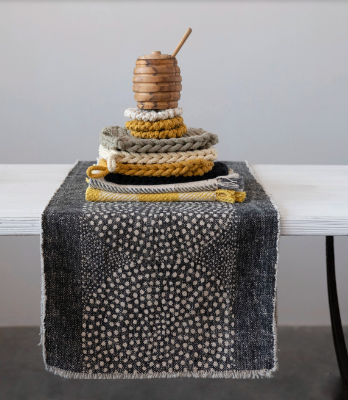 Stonewashed Dot Table Runner Stonewashed Dot Table Runner