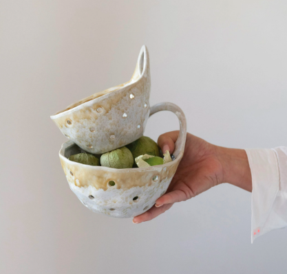 Stoneware Colander