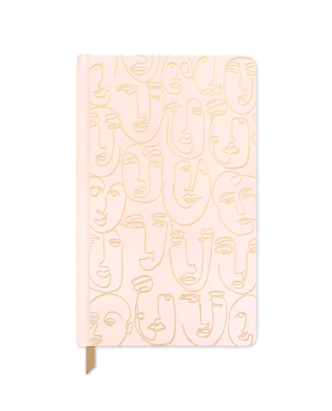 Pink Faces Book Cloth Journal Pink Faces Book Cloth Journal