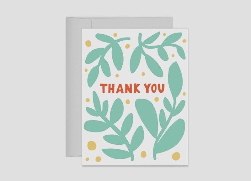 Thank You Leaves Card