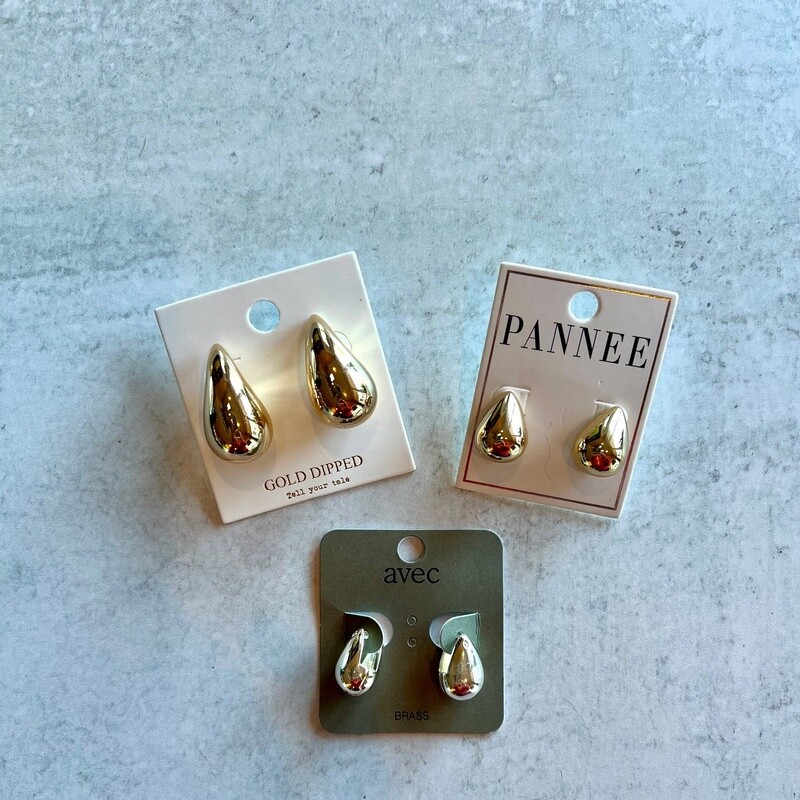 Chunky Teardrop Earrings