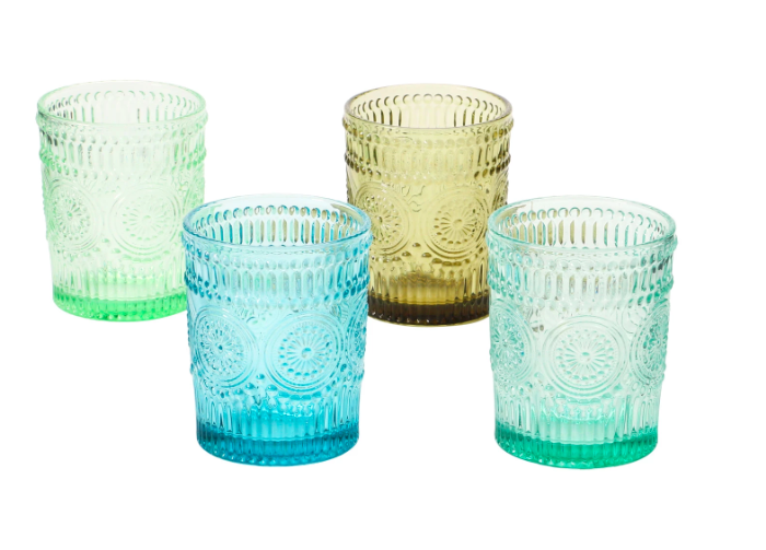 Embossed Drinking Glass