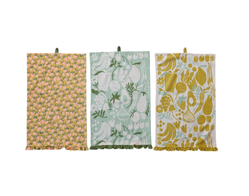 Fruit/Veggie Ruffle Towel
