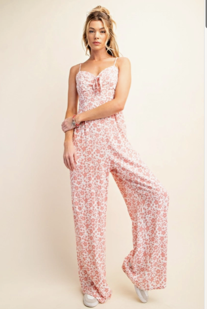 Peach Linen Jumpsuit Peach Linen Jumpsuit